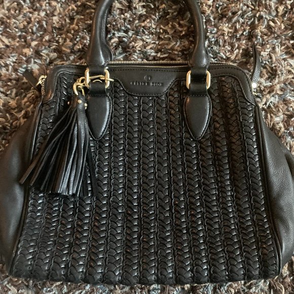 Black Leather Celine Dion Hand Bag - Picture 1 of 1